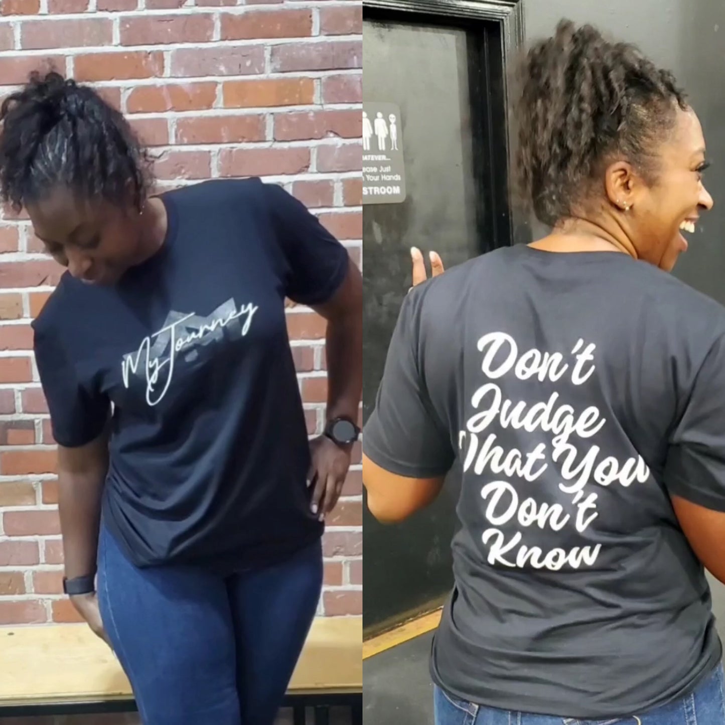 My Journey Black on Black Unisex Tee