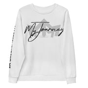 My Journey Don't Judge What You Don't Know White Unisex Sweatshirt
